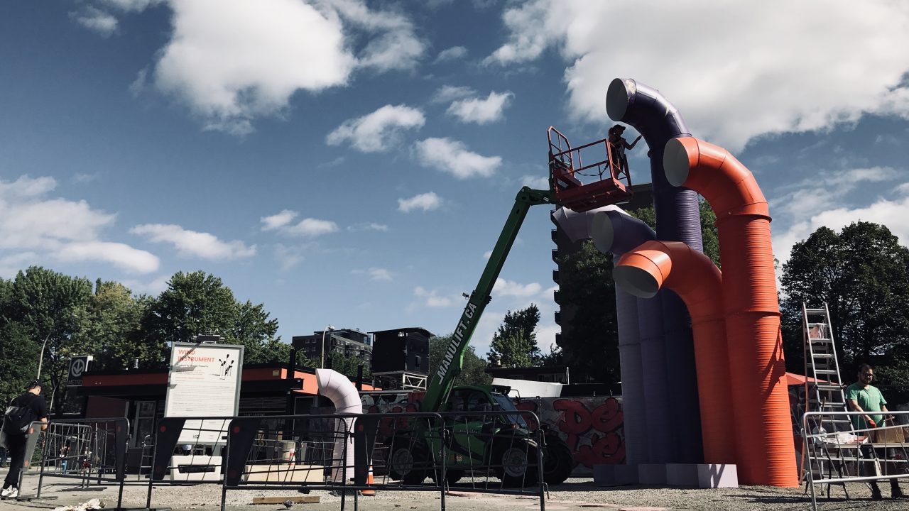 Les sons de la ville deviennent harmonie avec l’installation « Instrument à vent »