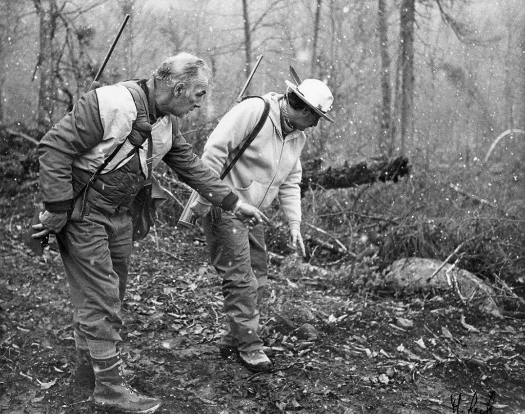Photo de tournage : La bête lumineuse (1982) de Pierre Perrault